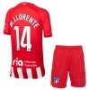 Officiële Voetbalshirt + Korte Broek Atlético Madrid M. Llorente 14 Thuis 2023-24 - Kids